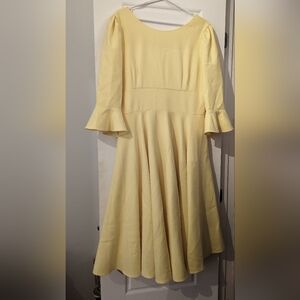 The pretty dress company " Colette" style in Lemon size 16UK ( 12 US)